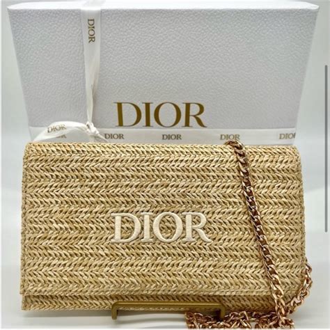 dior rafia clutch|dior caro pouch.